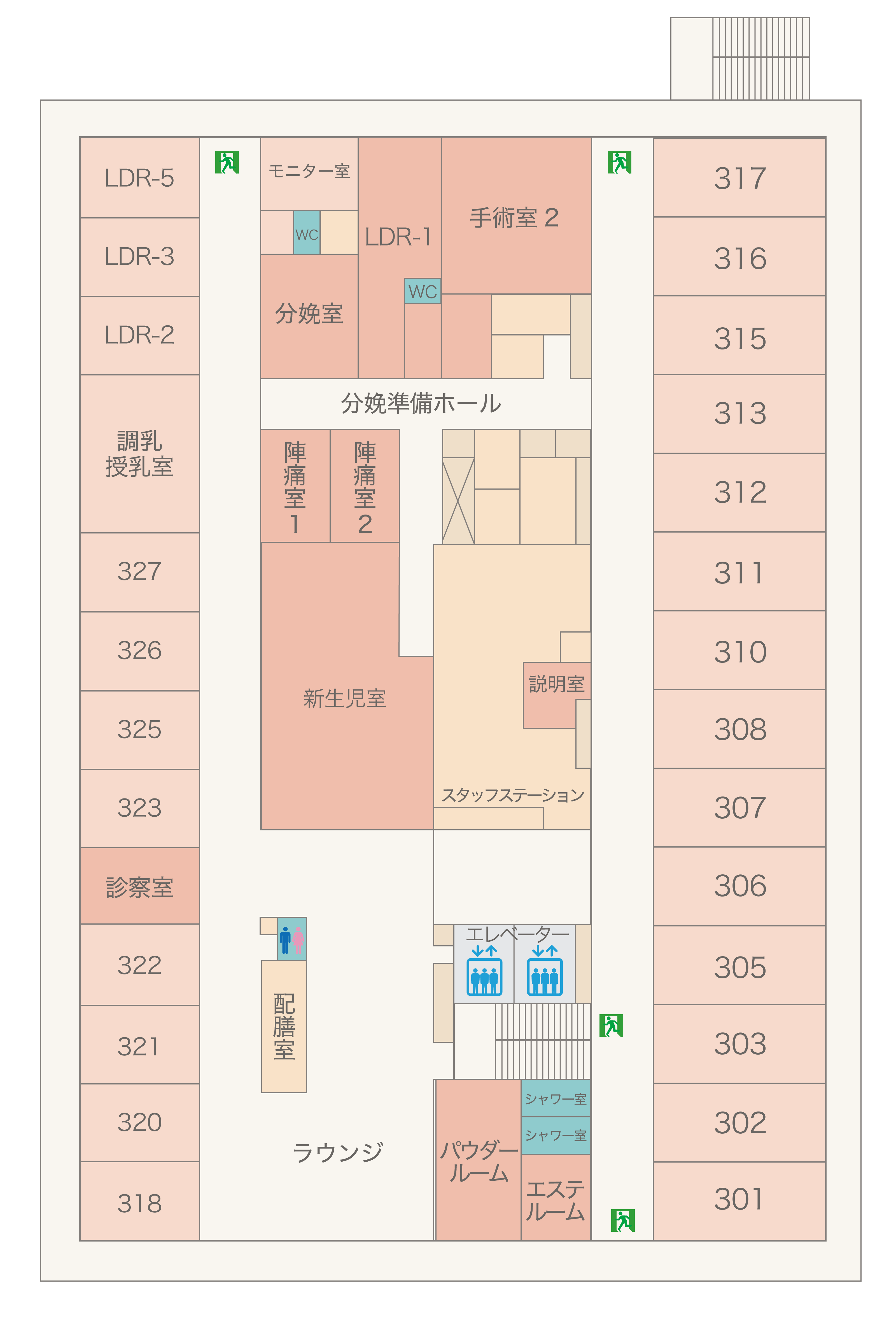 3Fのフロアガイド